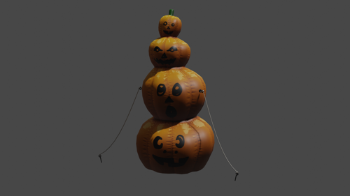 Inflatable Decorative Stacked Pumpkin preview image